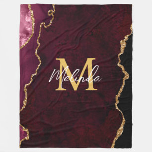 Couverture Polaire Porte en marbre rouge et or