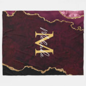 Couverture Polaire Porte en marbre rouge et or (Devant (Horizontal))