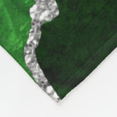 Couverture Polaire Porte en marbre vert et argent (Coin)