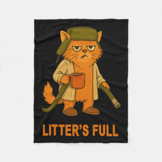 Couverture Polaire Portées complètes amateur de chat drôle humour fél