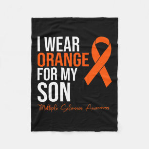 Couverture Polaire Porter Orange Pour Mon Fils Ms Warrior Multiple Sc