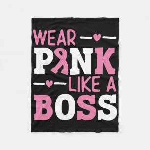 Couverture Polaire Porter Rose Comme Un Boss Pink Ribbon Cancer Du Se