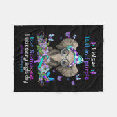 Couverture Polaire Porter Turquoise Et Violet Sensibilisation Suicide (Devant (Horizontal))