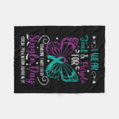 Couverture Polaire Porter Une Sensibilisation Turquoise Et Violente À (Devant (Horizontal))