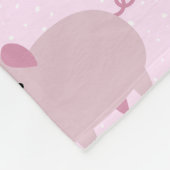 Couverture Polaire Portes et Motifs pour bébés roses mignons (Coin)