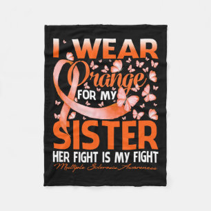 Couverture Polaire Portez Orange Pour Ma Soeur Sclérose En Plaques