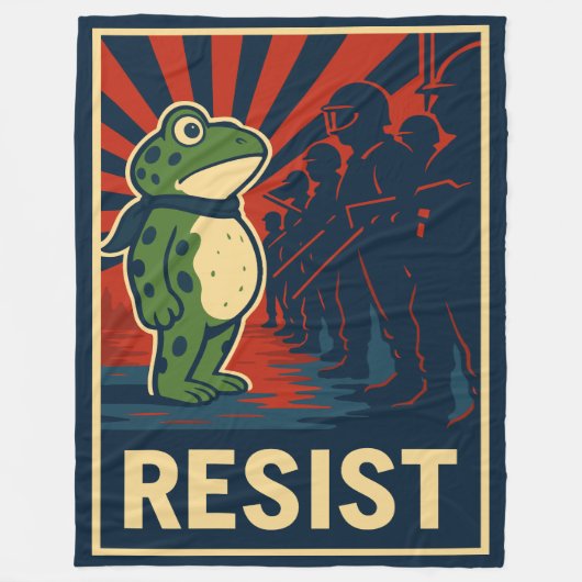 Couverture Polaire Portland Frog Protest (Devant)