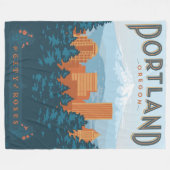 Couverture Polaire Portland, OU (Devant (Horizontal))