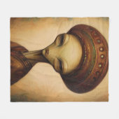 Couverture Polaire Portrait Alien antique (Devant (Horizontal))
