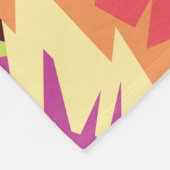 Couverture Polaire Portrait couleur Pop Art Wolf (Coin)