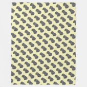 Couverture Polaire portrait d' un chien du labrador noir (Devant)