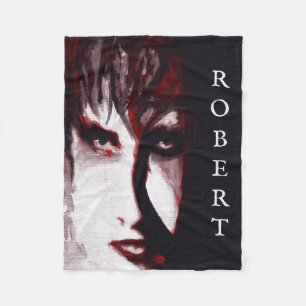 Couverture Polaire Portrait d'art d'un homme de musique gothique post