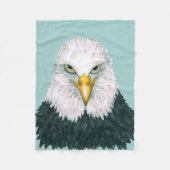 Couverture Polaire Portrait de Bald Eagle (Devant)