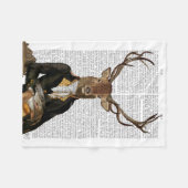 Couverture Polaire Portrait de cerfs (Devant (Horizontal))