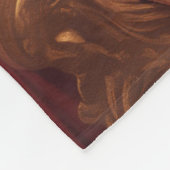 Couverture Polaire Portrait de chat majestueux Royal Siamese (Coin)