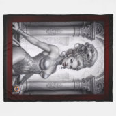 Couverture Polaire Portrait de Drusella Arkaevis AI Art par Xzendor7 (Devant (Horizontal))