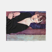Couverture Polaire Portrait de femme, Modigliani (Devant (Horizontal))