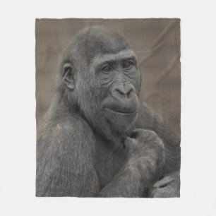Couverture Polaire Portrait de Gorilla Shufai