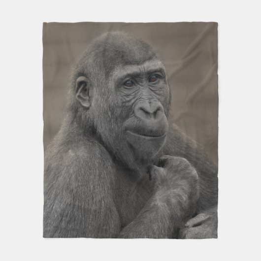 Couverture Polaire Portrait de Gorilla Shufai (Devant)