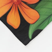 Couverture Polaire Portrait de la Giraffe florale-9322 (Coin)