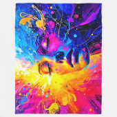 Couverture Polaire Portrait de rayonnement émotionnel (Devant)