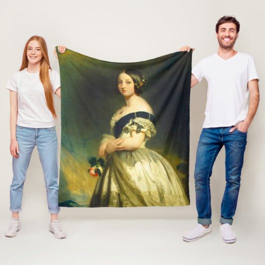Couverture Polaire Portrait de Young Queen Victoria (En situation)