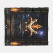 Couverture Polaire Portrait d'incendie d'Akrellian (Devant (Horizontal))