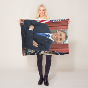 Couverture Polaire Portrait du Bureau Ovale, Obama Barack Président a