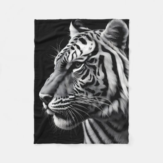 Couverture Polaire Portrait du tigre (Devant)