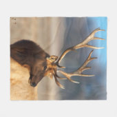 Couverture Polaire Portrait d'un bull (Devant (Horizontal))