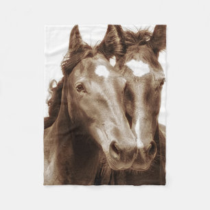 Couverture Polaire Portrait III de cheval