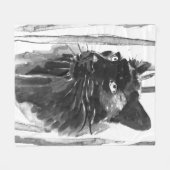 Couverture Polaire Portrait Panther (Devant (Horizontal))