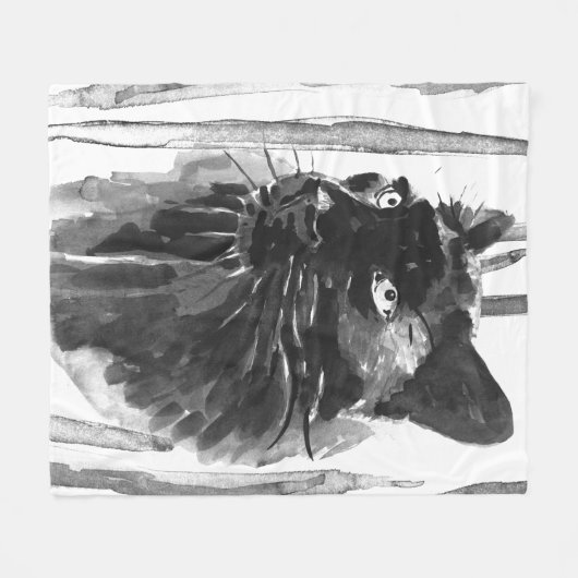 Couverture Polaire Portrait Panther (Devant (Horizontal))