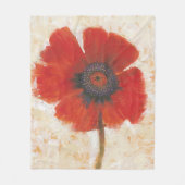 Couverture Polaire Portrait Red Poppy (Devant)