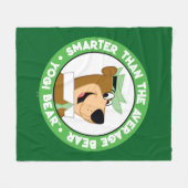 Couverture Polaire Portrait souriant de l'ours de Yogi (Devant (Horizontal))