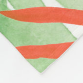 Couverture Polaire Portrait toucan avec Feuilles tropicaux (Coin)