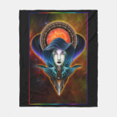 Couverture Polaire Portrait Trilia Red Nebula (Devant)