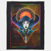 Couverture Polaire Portrait Trilia Red Nebula (Devant)