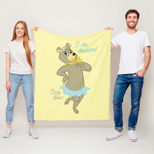 Couverture Polaire Pose Joueuse de Cindy Bear (En situation)