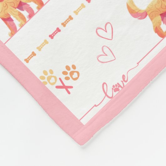 Couverture Polaire Posh Doodle Chien Log Fleece Blanket (Coin)