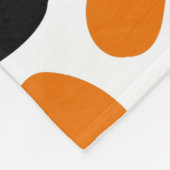 Couverture Polaire Poster de animal Abstrait noir orange moderne (Coin)