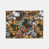 Couverture Polaire Poster de animal. Ailes papillons. (Devant (Horizontal))