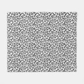 Couverture Polaire Poster de animal Cheetah en noir et blanc (Devant (Horizontal))