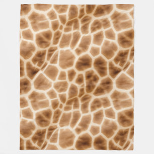 Couverture Polaire Poster de animal crème Brown Giraffe