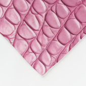 Couverture Polaire Poster de animal d'alligator rose Faux (Coin)