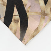 Couverture Polaire Poster de animal de tigre de palmes tropicales (Coin)