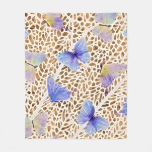 Couverture Polaire Poster de animal d'or moderne Ethereal