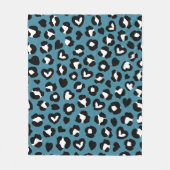 Couverture Polaire Poster de animal, Léopard Bleu, Zones de Cheetah,  (Devant)