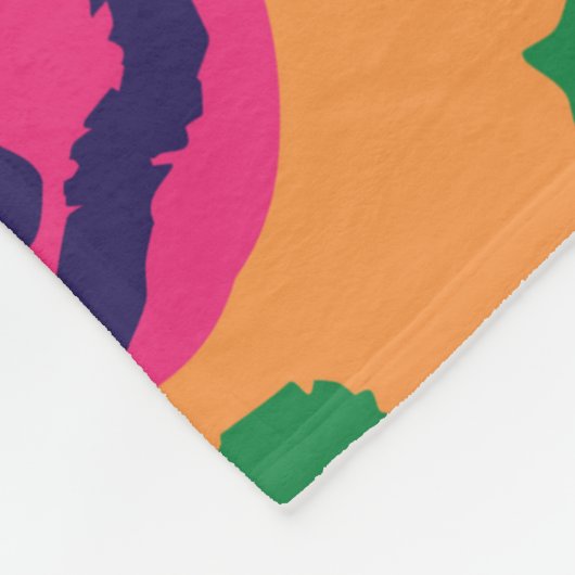 Couverture Polaire Poster de animal léopard d'aquarelle (Coin)