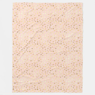 Couverture Polaire Poster de animal rose or